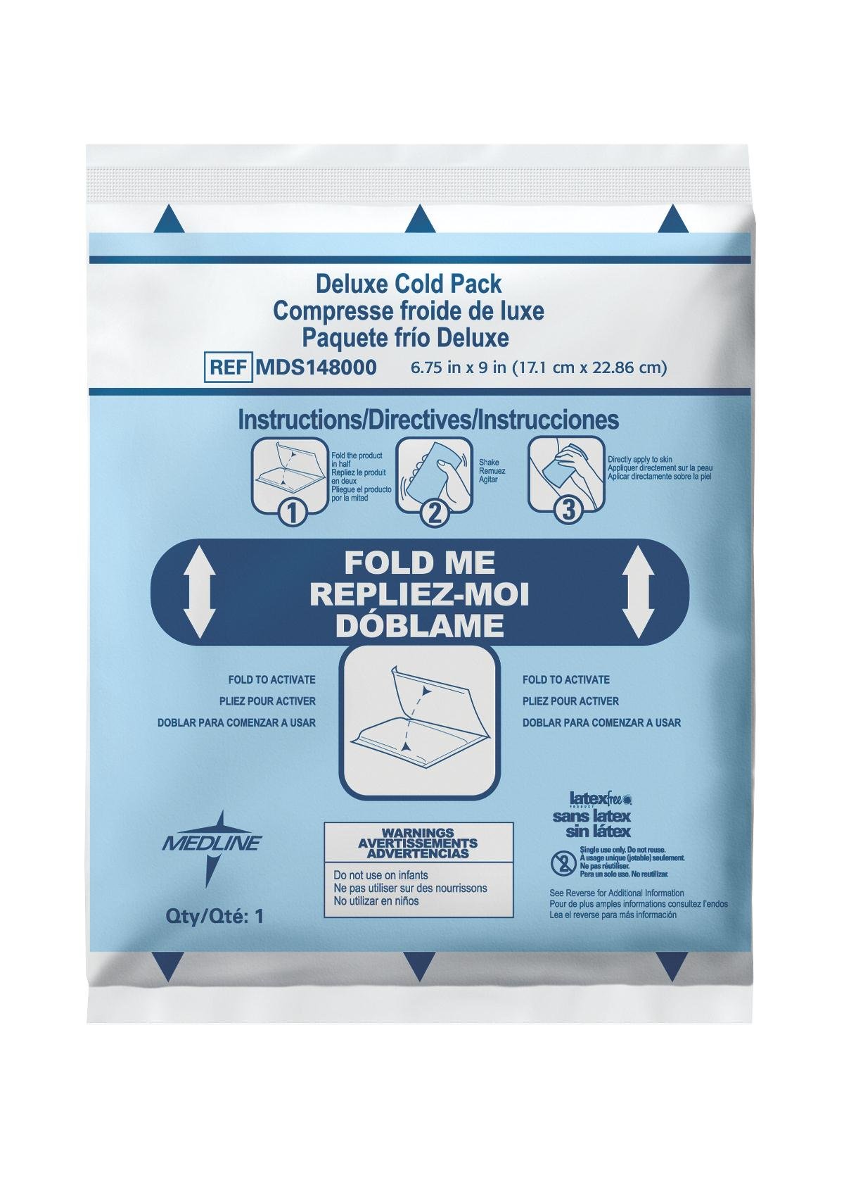 Amazon.com: Medline Deluxe Instant Cold Packs, Sweatless Nonwoven